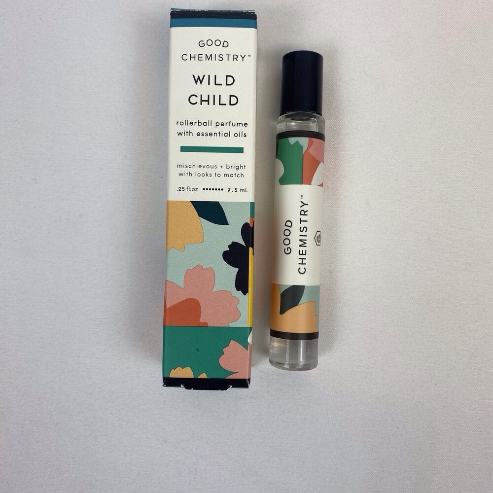 Good Chemistry Wild Child Rollerball Perfume With Essential Oils 0.25oz NIB
